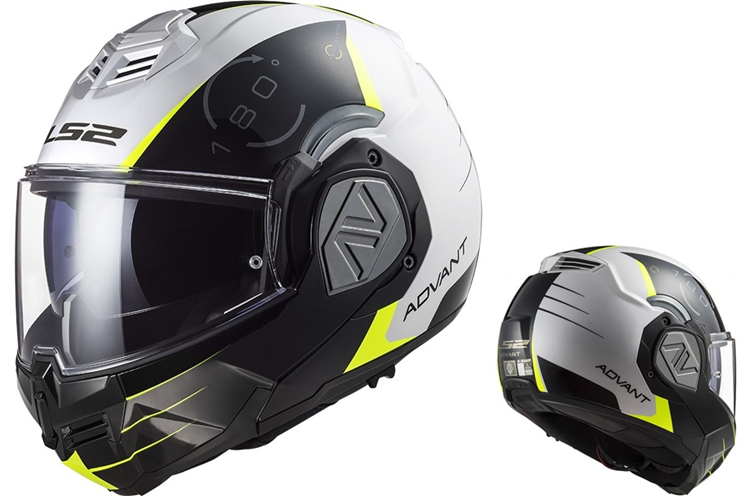 CASCO MOTO LS2 MODULAR FF906 ADVANT CODEX BLANCO NEGRO-22.06 L